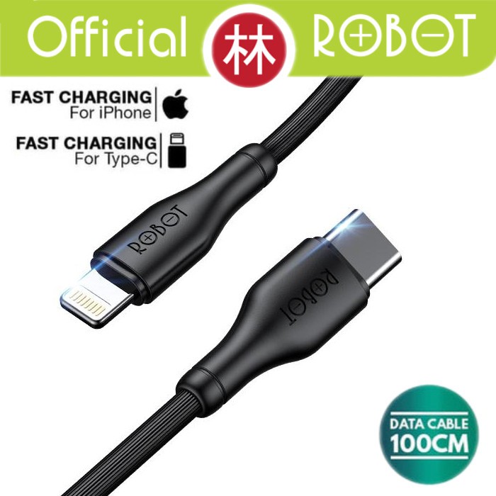 Robot RT-TL100 Data Cable 2.4A Type-C &amp; Lightning