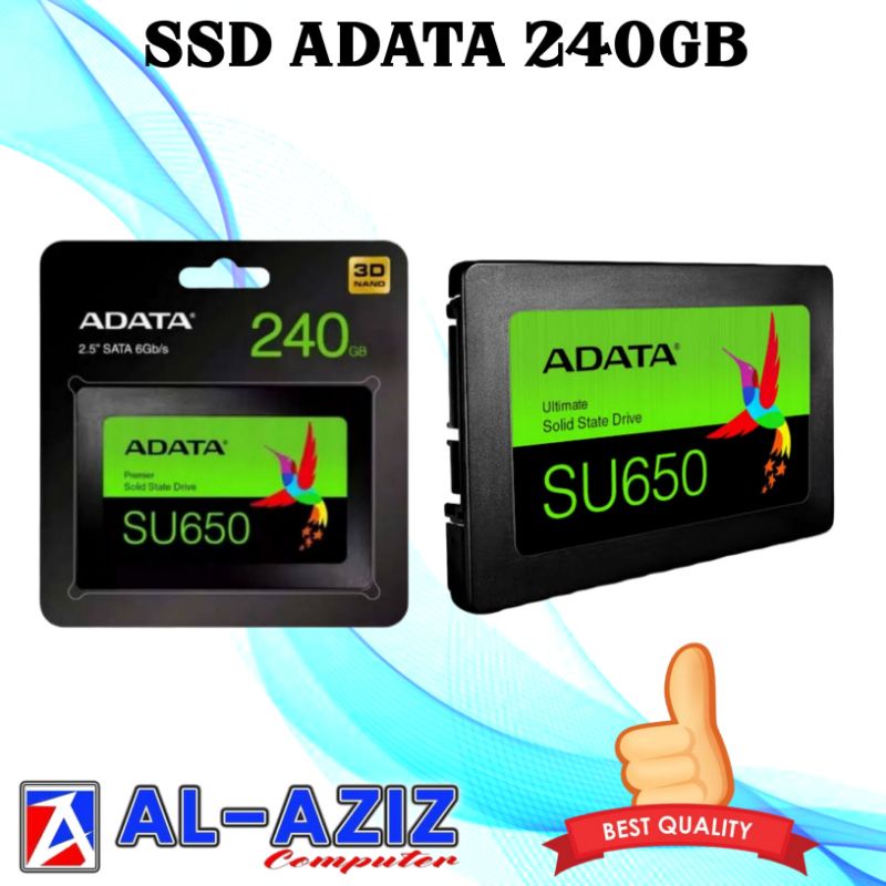 SSD SATA ADATA 240GB SU650 RESMI