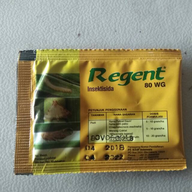 INSEKTISIDA REGENT 80WG 1,6 GR // REGENT SACHET 1,6 GRAM // REGENT