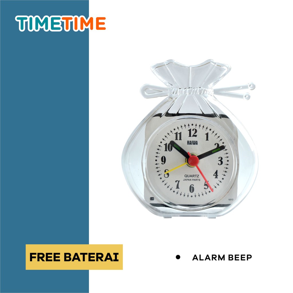 Jam Meja Weker Alarm Bentuk Unik Lucu Alarm Clock Murah FREE BATERAI