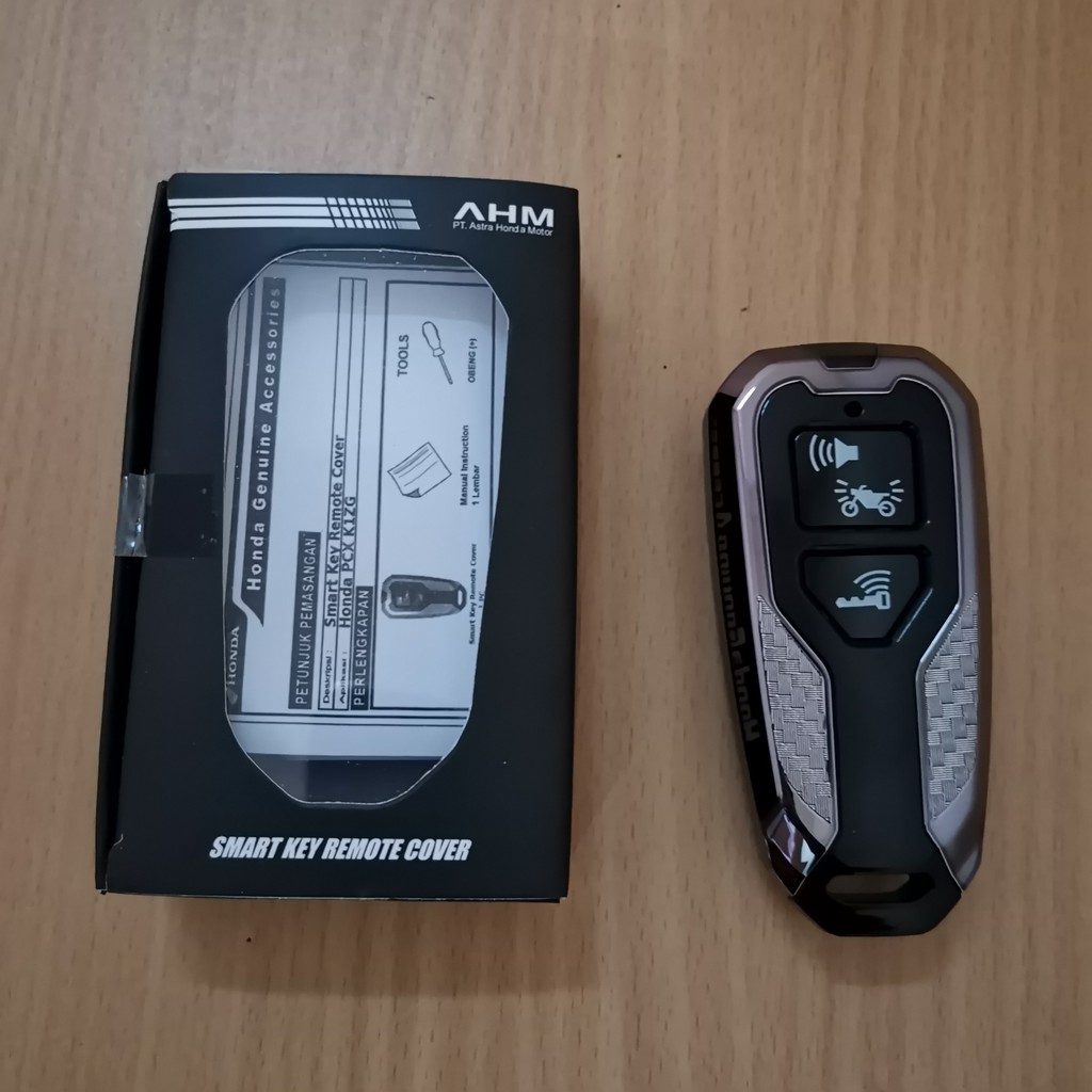 Cover Kunci Remote PCX 160 Honda Original Smart Key Case Sarung Kunci Remot Motor Hitam Asli AHM
