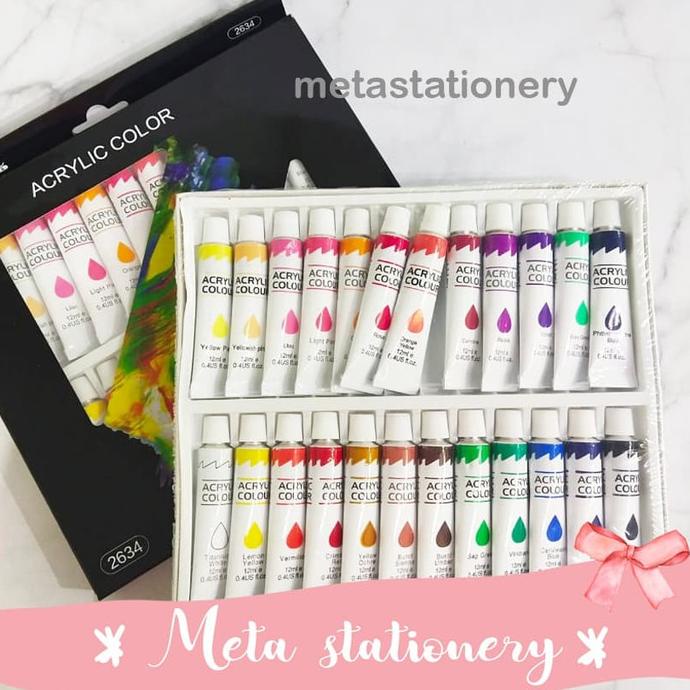 

Cat Acrylic Bazic isi 24 warna