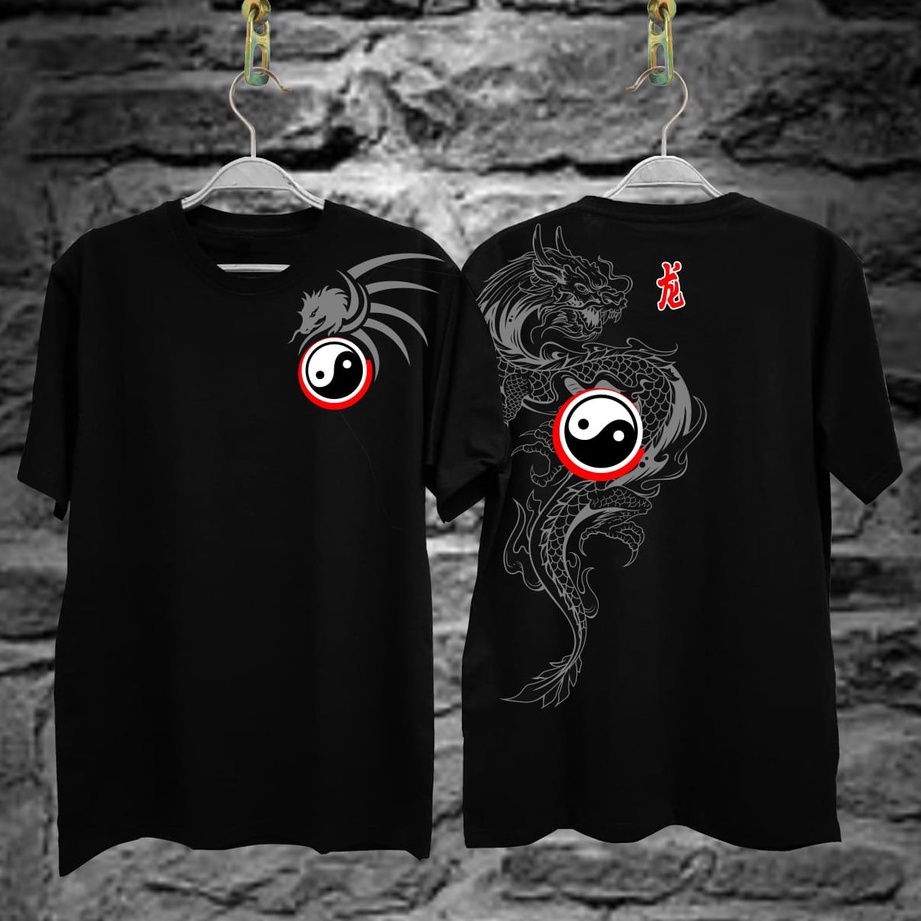 baru kaos distro terbaru / kaos sablon Samurai / kaos Naga / Kaos Yin Yang / Kaos Jepang / kaos Drag