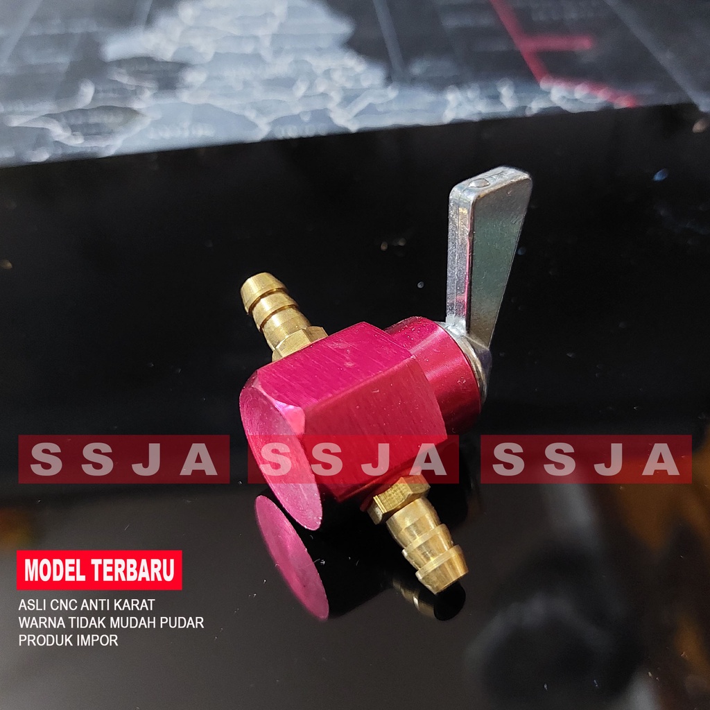 Kran Bensin Motor Universal Kuningan 1/4 Keran Bensin Semua Motor 1/4 - Besar = 8 mm spv