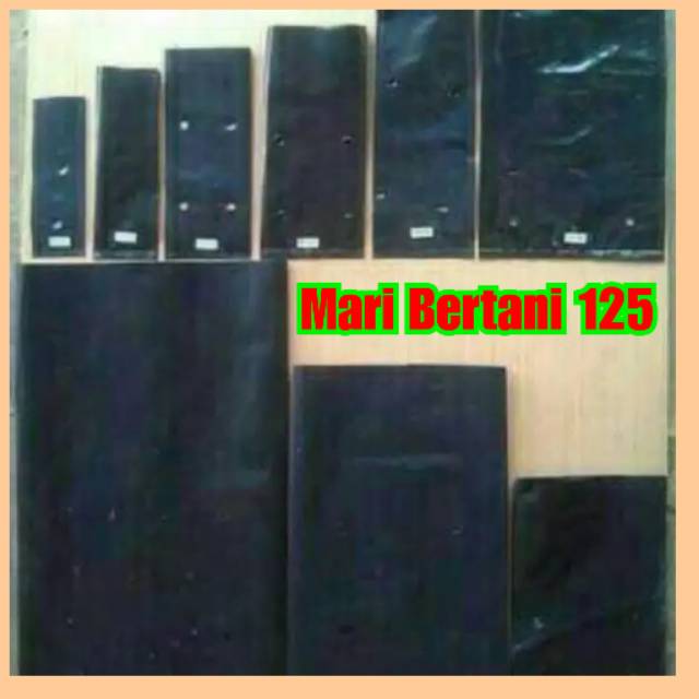 1 Lembar Polybag Ukuran 12cm X 17 Cm