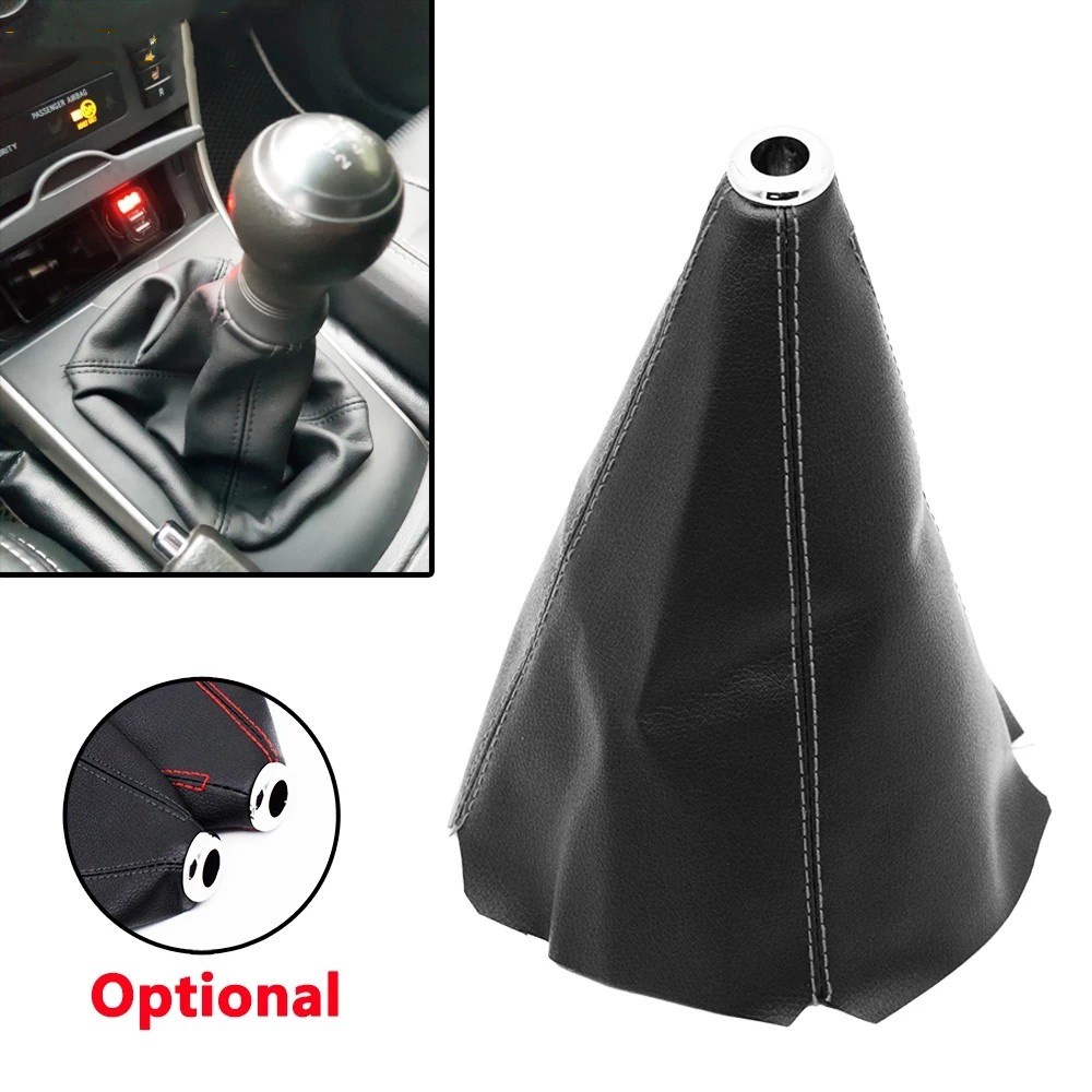 Quinton Cover Pelindung Tuas Shifter Mobil Universal Bahan Kulit Pu Tahan Lama Anti Debu