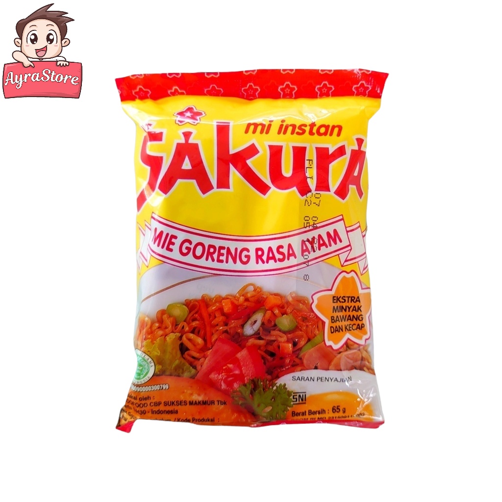 

MIE LEGEND SAKURA GORENG RASA AYAM 65g