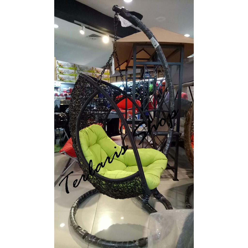 Taman / Ayunan Gantung Rotan Sintetis Model Becak