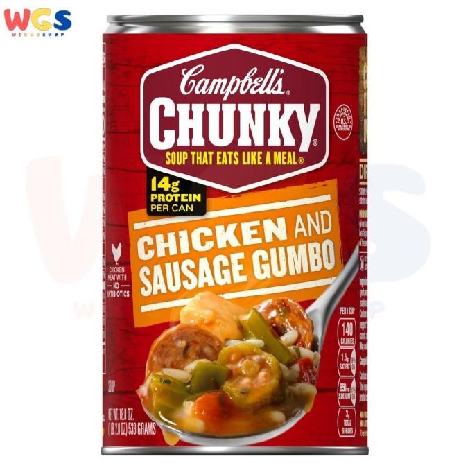 

[COD] Campbells Chunky Soup Chicken n Sausage Gumbo 18.8oz 533g - Non Halal [COD]