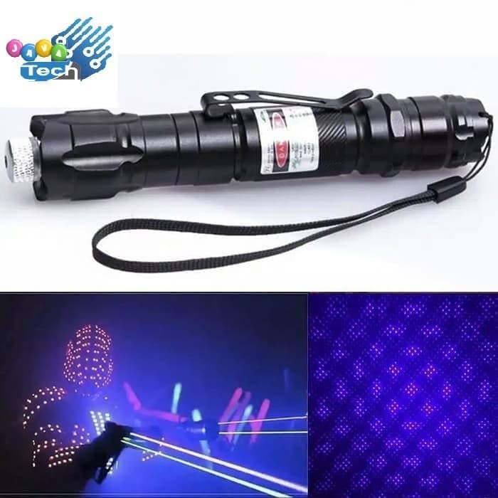 Blue Purple Laser Pointer 405MN 5MW 8000M / Laser Warna Biru Ungu