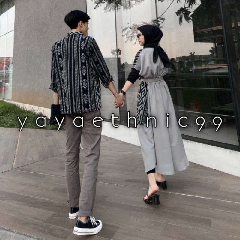 [READY STOCK] Baju tenun couple, baju tenun, couple tenun, baju kondangan, baju prewedding