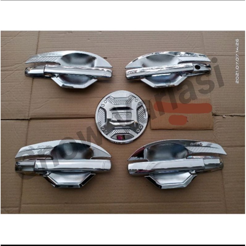 Paket outer handle tank cover chrome all new brio 2018 2020 jsl