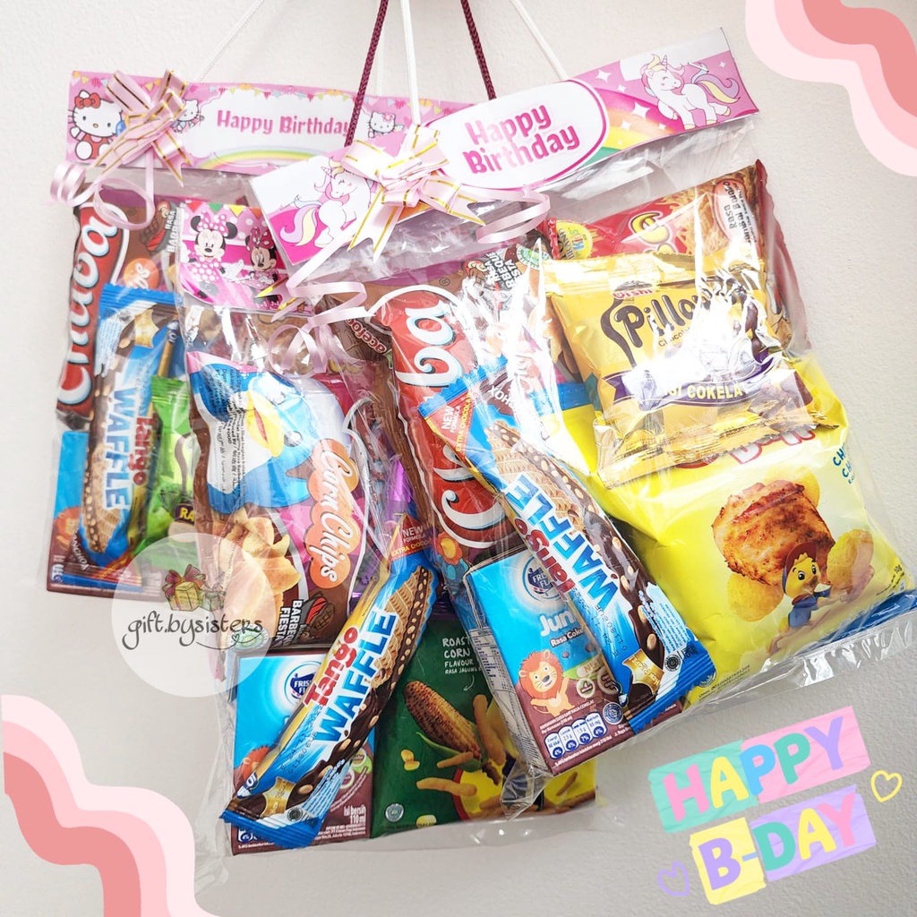 

PAKET SNACK ANAK / HADIAH LOMBA / KADO BUNGKUSAN ACARA DONASI SUMBANGAN PANTI ASUHAN BERBAGI AMAL RAMADHAN SUMBANG MASJID GEREJA