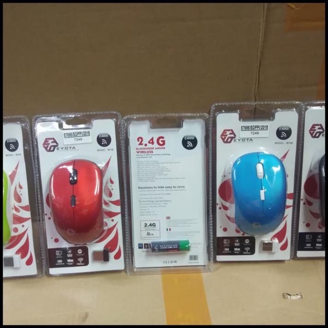 TERMURAH Mouse Wireless Eyota M199 bonus Baterai AAA 2.4G BLUESENSOR