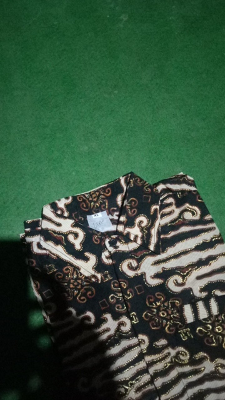 Kemeja Batik Anak Motif Parang Coklat