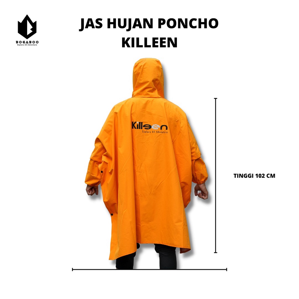 Bisa COD Jas Hujan Ponco LENGAN Killeen TASLAN BALON Waterproof - MANTEL Hujan Lengan - Raincoat Lengan - Ponco - Ponco UL