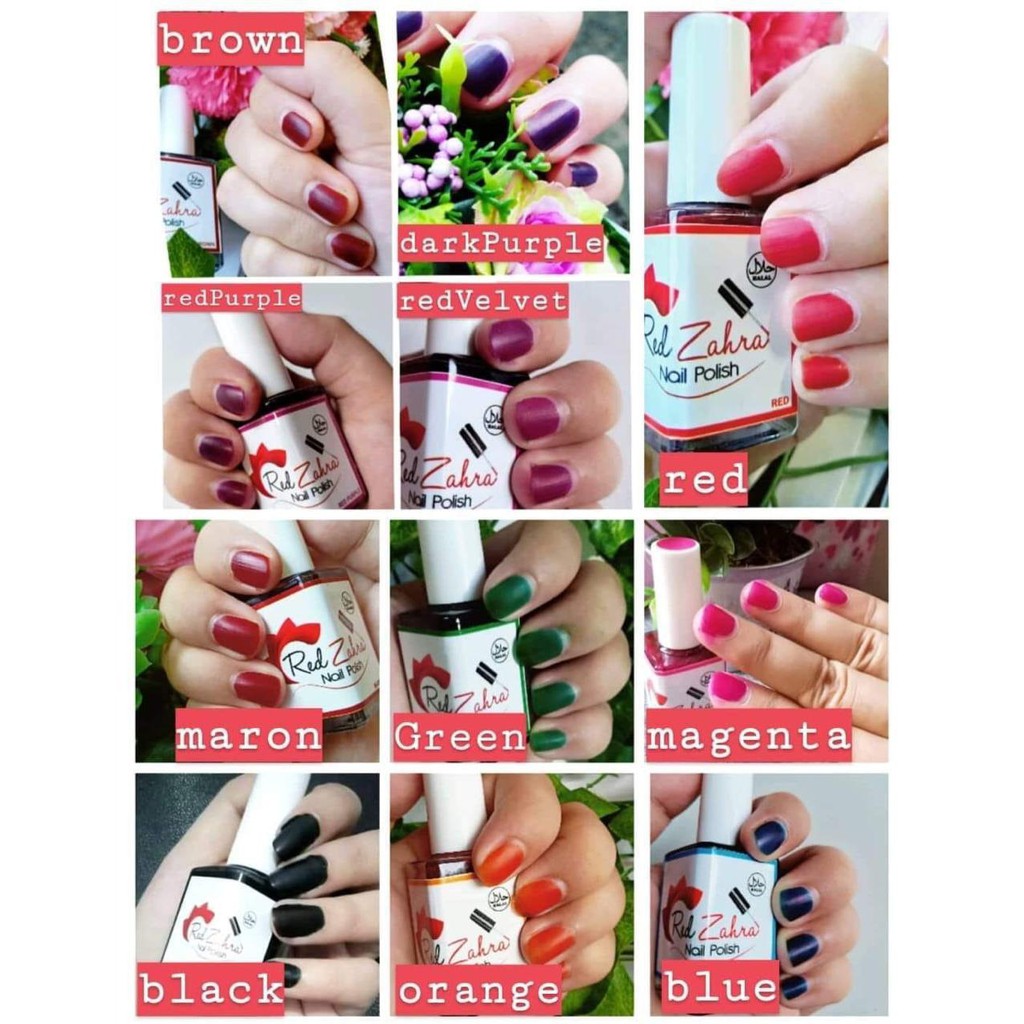 

Red Zahra Nail Henna Kutek Halal