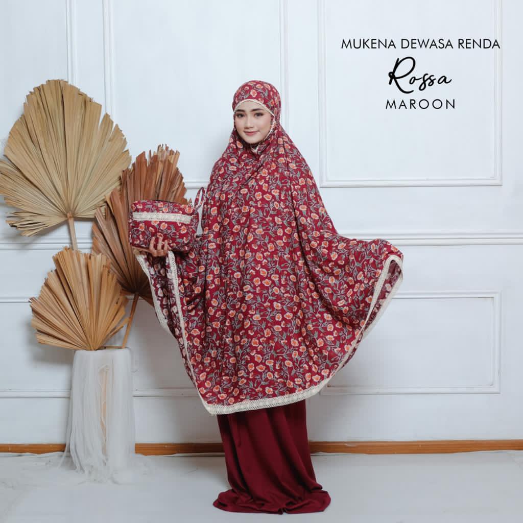 PUSAT MUKENA TASIK - MUKENA DEWASA RAYON RENDA ROSSA