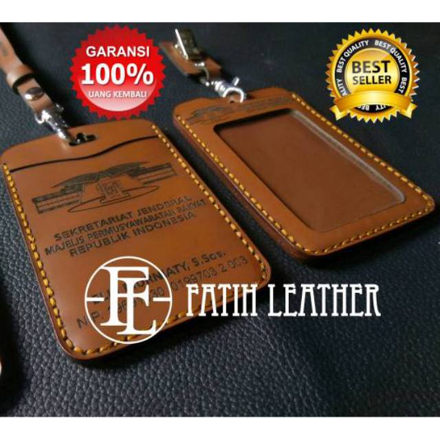 

⭐⭐⭐⭐⭐ PRODUK TERLARIS..!! ID CARD HOLDER KULIT / GANTUNGAN ID CARD / NAME TAG