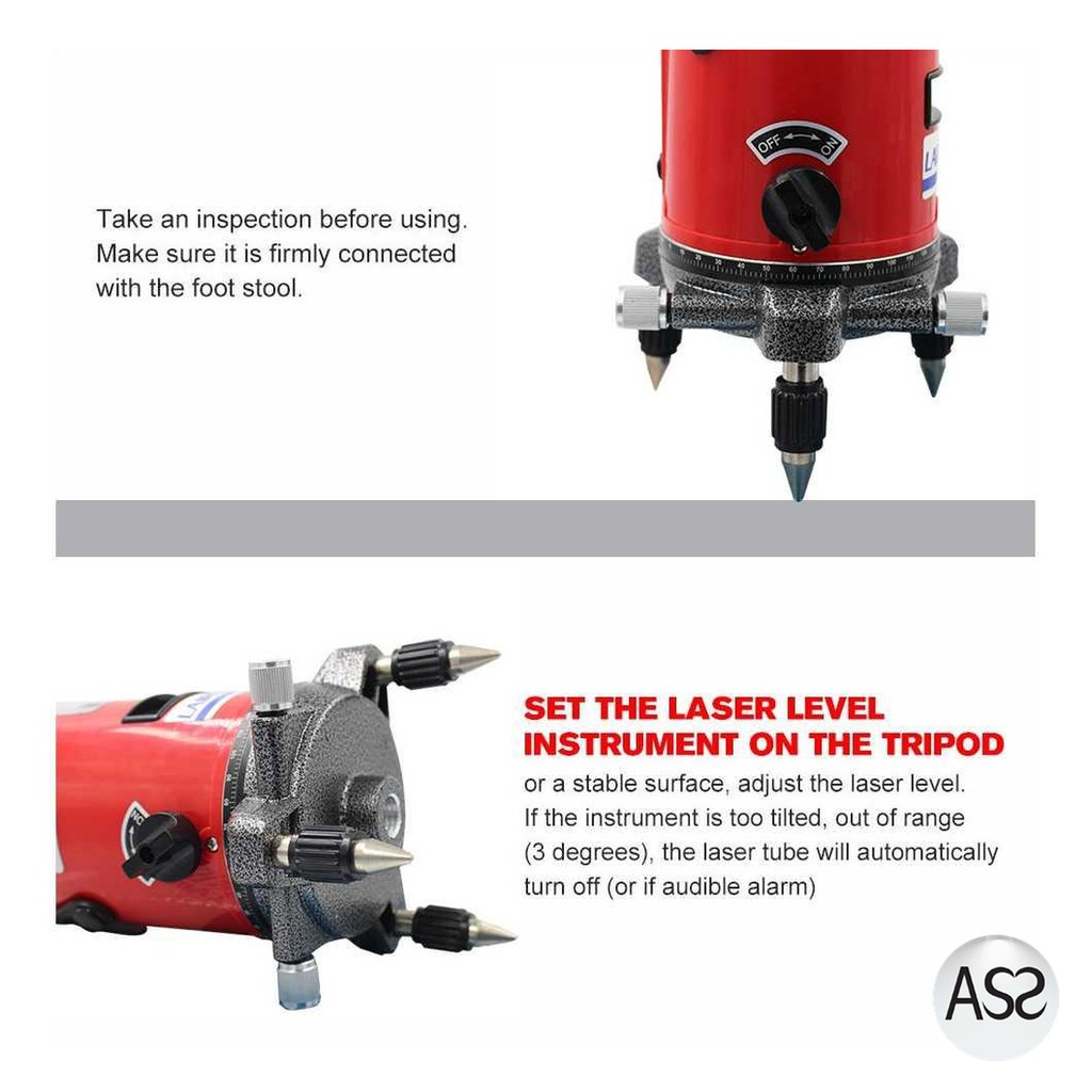 ASS Shop - LAIRUI Self Leveling Laser 5 Line 6 Point - T5