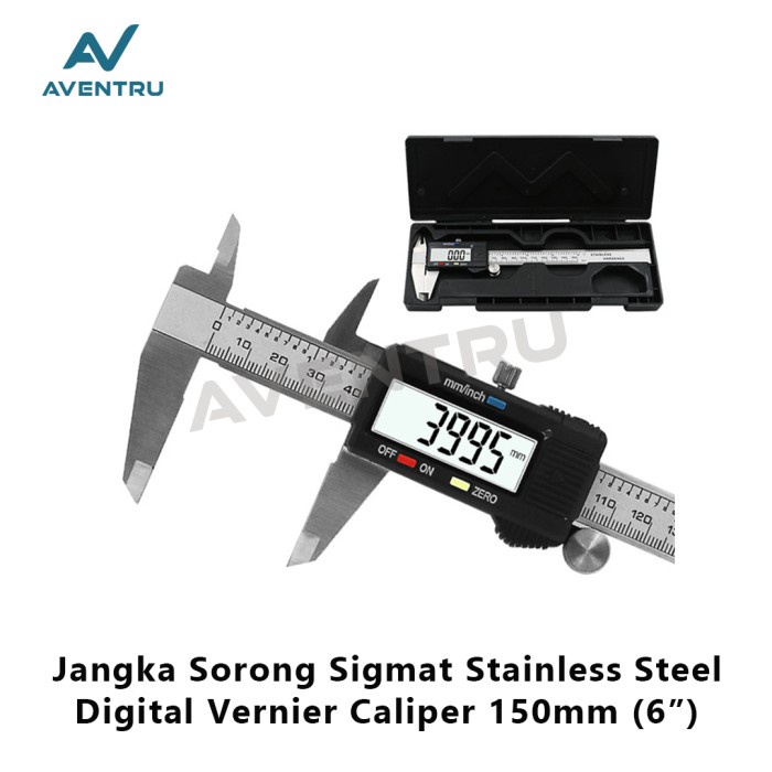 

Jangka Sorong Sigmat Digital Vernier Caliper / Kaliper 150Mm Stainless