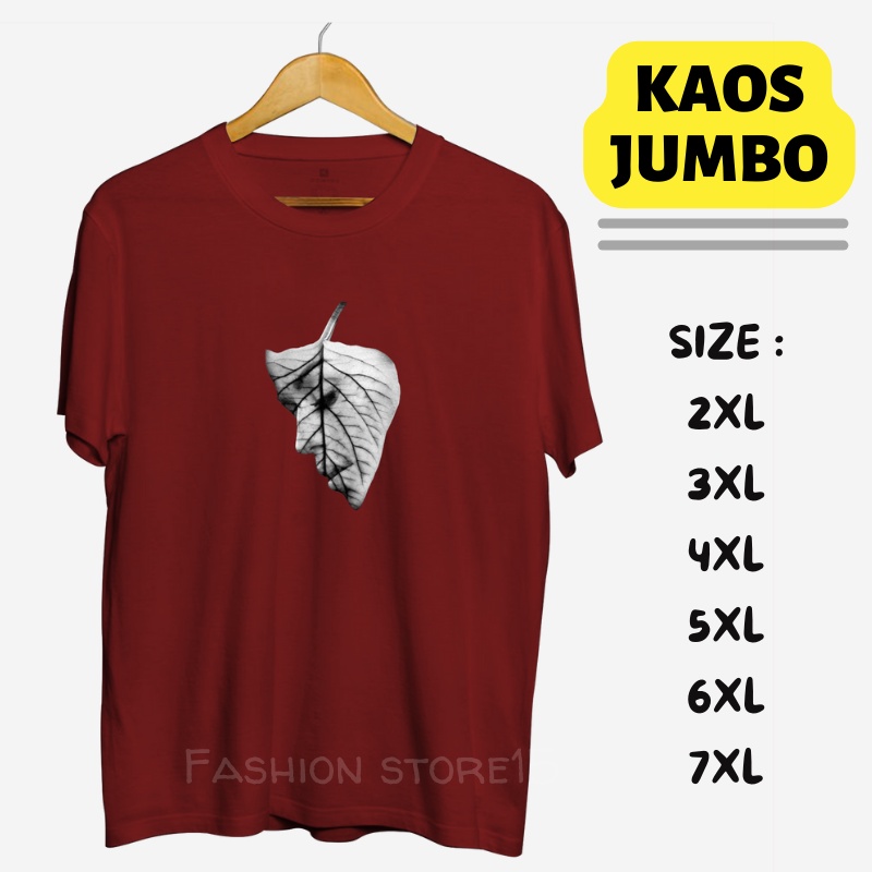 Kaos Oversize Jumbo Pria Kaos Oblong Laki Laki Ukuran Besar Size XL 2XL 3XL 4XL 5XL 6XL 7XL