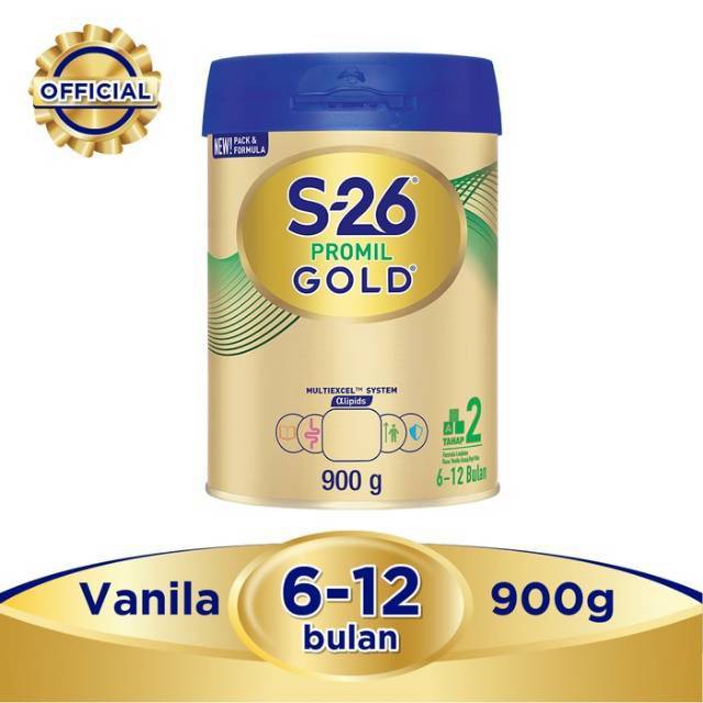 S26 Promil Gold Tahap 2 Susu Formula - 900 gr