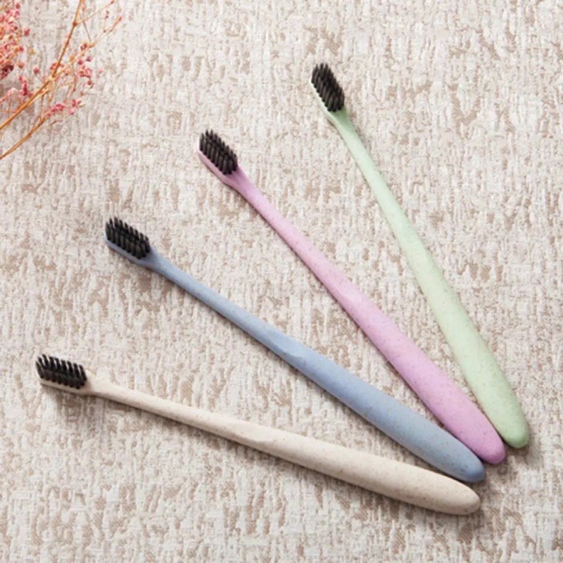 Sikat Gigi lembut sensitif pepsodent Toothbrush Bamboo Charcoal Travel Korea design minimalis