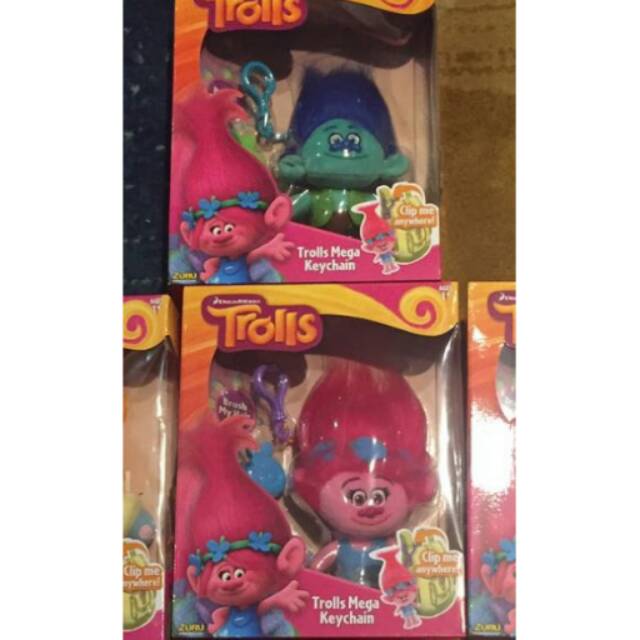 Trolls mega keychain poppy & branch