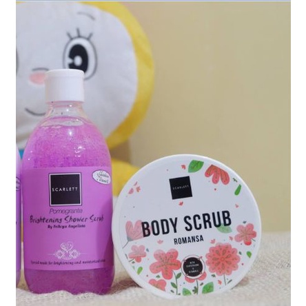 Paket Pemutih Tubuh Scarlett Whitening 2 In 1 (Body Shower + Scrub)