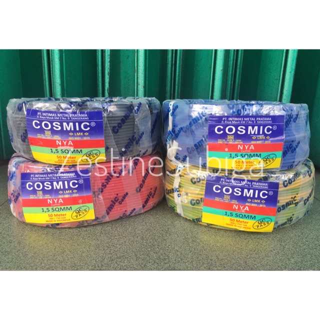 Kabel Listrik NYA 1 x 1,5mm 50M Tembaga COSMIC