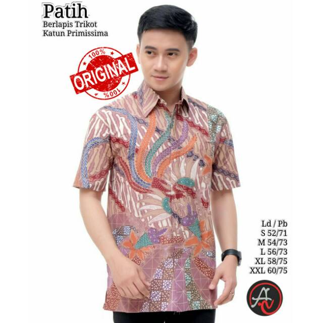 Baju batik tulis pria/kemeja batik pria lengan pendek/batik tulis pria lengan pendek