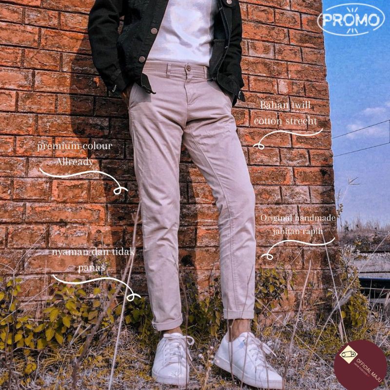 MAJU.KONVEKSI , CELANA CHINOS PANJANG , CELANA PANJANG KANTOR CASUAL PRIA / CHINO PANTS