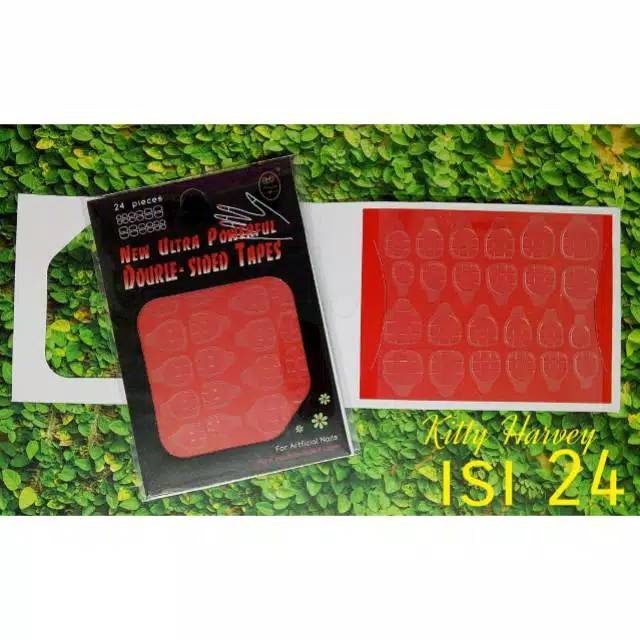 HaiWai COD [ 24PCS ] LEM KUKU PALSU GEL DOUBLE TAPE / STIKER KUKU / SILICONE DOUBLE TAPE KUKU U129