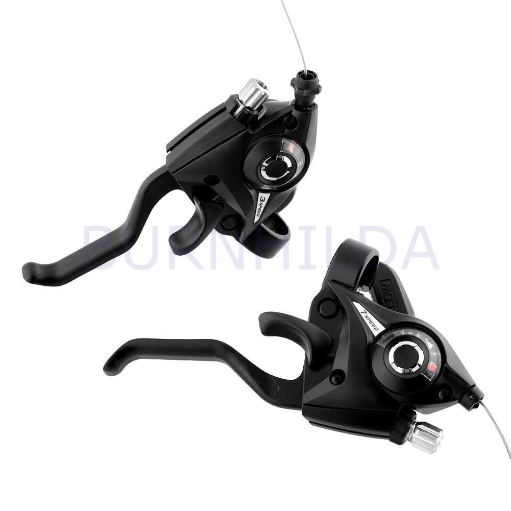 Speed Shifter Handle Brake Rem Sepeda 7 Speed 2 PCS sepeda burnhilda