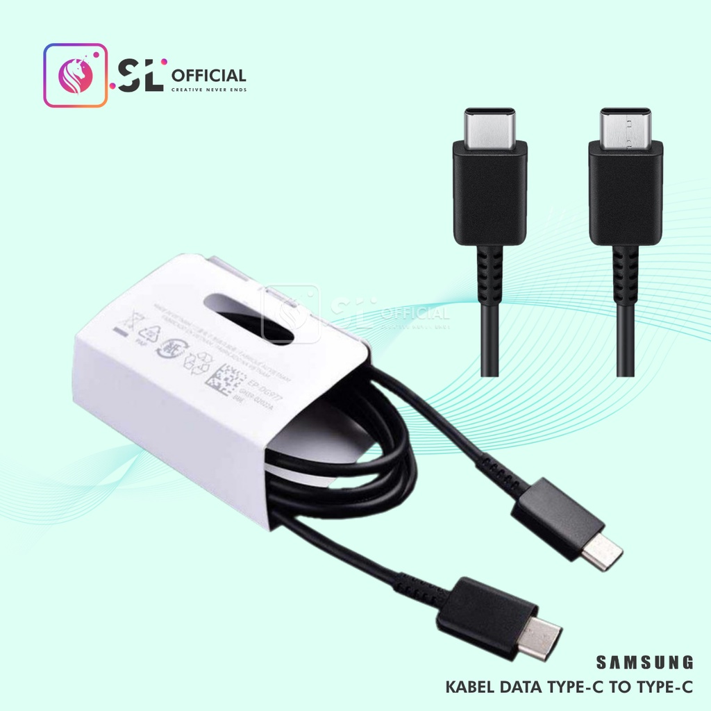 KABEL DATA SAMSUNG ORIGINAL USB C TO USB C FOR SAMSUNG NOTE 10/Plus S10 S10+ A20 A50 A60 A70