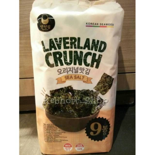 

Majun Laverland Crunch Sea Salt Korean Seaweed 45gr