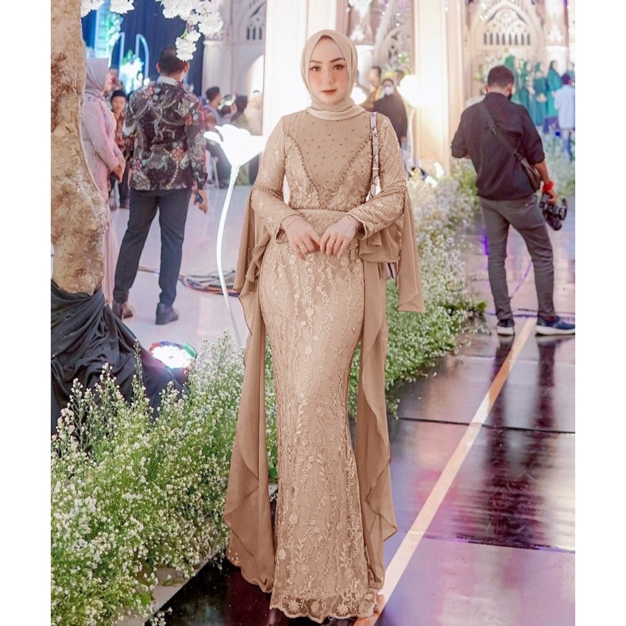 Bridesmaid Dress Kondangan Muslim / Sage Green Lilac Taro Mocca Milo Silver Broken White Biru Wardah