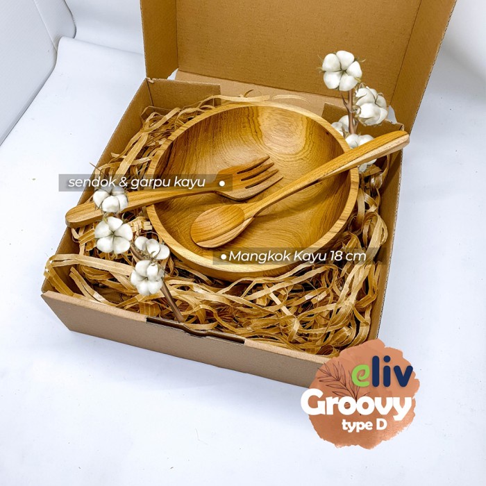 

eLiv Hampers (Groovy D) Hadiah Ulang Tahun Lebaran Natal Wedding Gift - Tanpa Grafir, Sendok Garpu