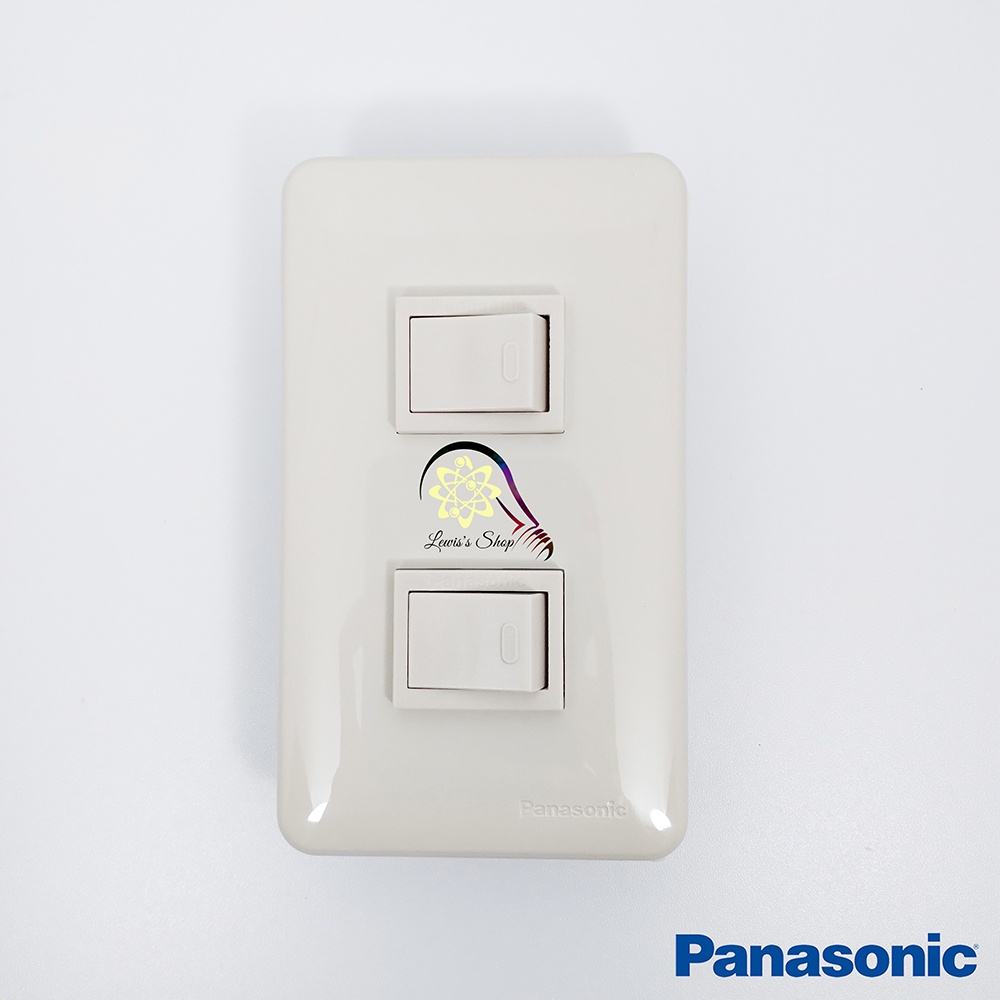 Saklar Double Panasonic WNJ5001 Plat WNJ6802 Full Color