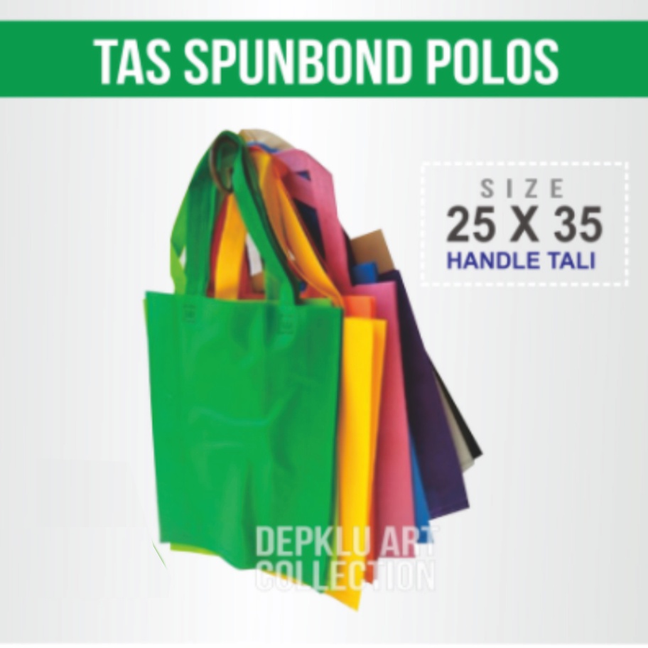 Tas spunbond 25x35 handel tali / goodie bag Tas kain Furing - Tas Belanja