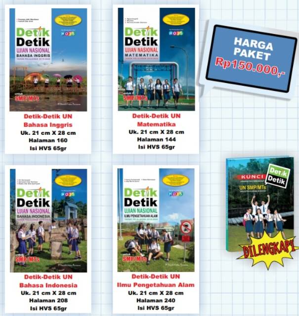 Paket Detik Detik Un Smp Mts 2019 2020 Intan Pariwara Detikdetik Un Smp 2020 Shopee Indonesia