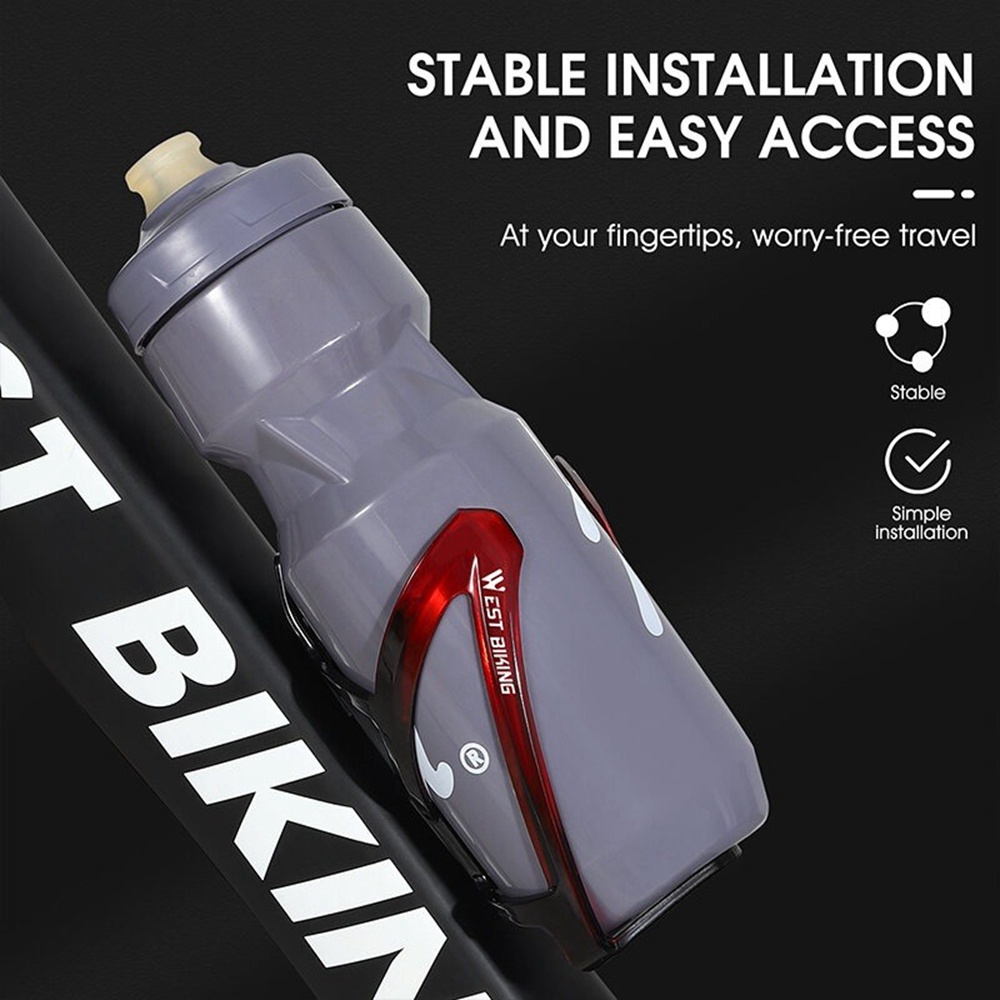 Rak Holder Botol Minum Bahan PC Warna Gradasi Untuk Sepeda