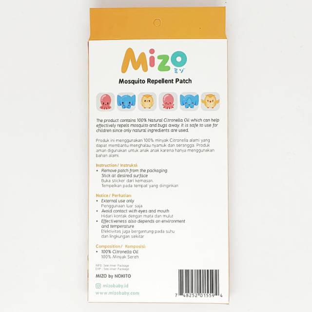 Mizo - Mosquito Repellent Patch - Stiker Nyamuk Mizo