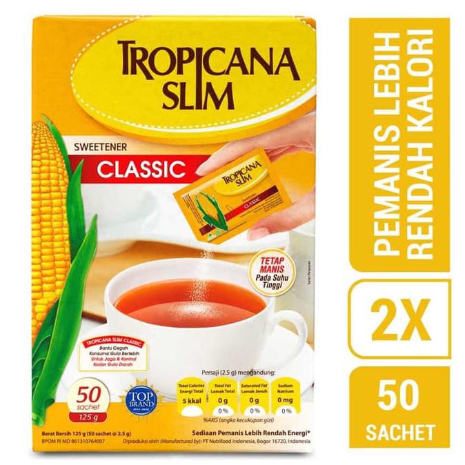 

Big Sale Twin Pack: Tropicana Slim Sweetener Classic (50 Sachet) Diskon