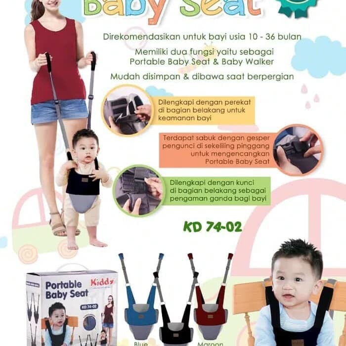 Makassar ! Portable Baby Seat &amp; Baby Walker Kiddy