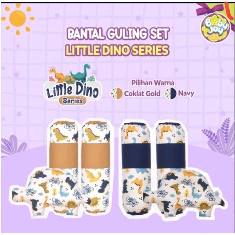 Makassar ! Bantal Guling Bayi Set Baby Joy Little Dino Series BJB 3001