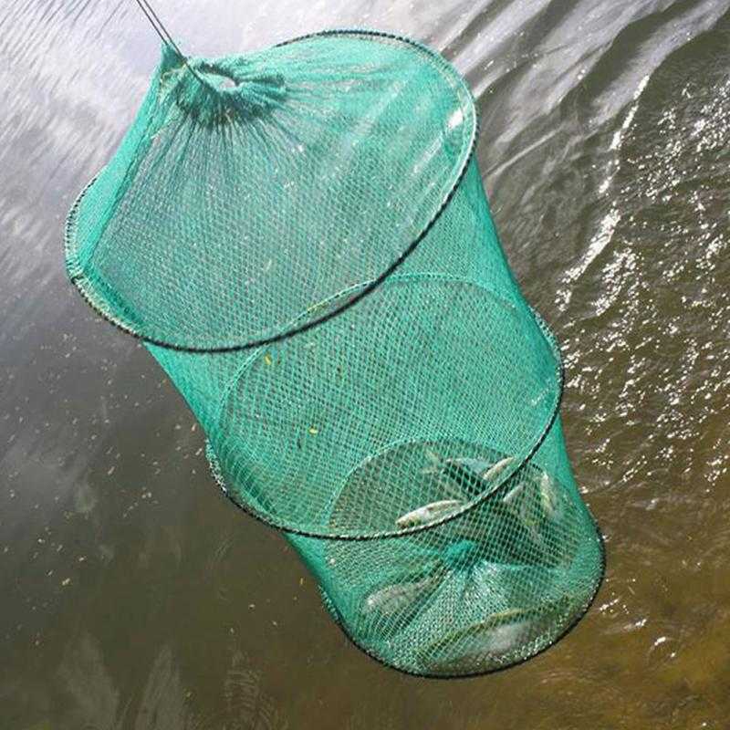 TONQUU Jaring Pancing Ikan Fishing Net Cage Foldable 3 Layers - SCZ620