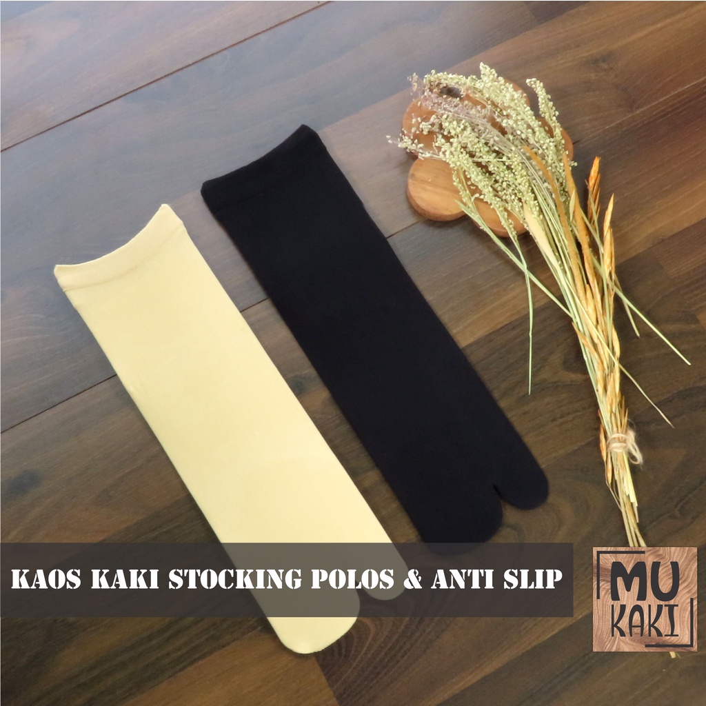 Kaos Kaki Jempol Stocking Anti Slip Dan Polos Mukaki