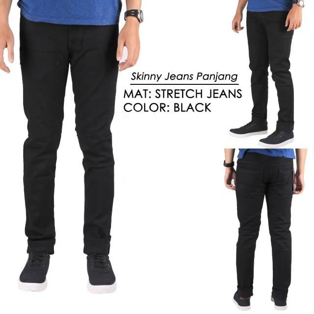 Celana Jeans slimfit celana skinny celana panjang pria